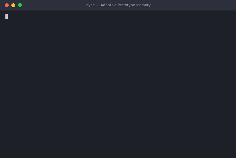 Terminal recording of Jayce. Jayce says it doesn't know, the parent model answers, and Jayce learns and repeats the answer. Later, Jayce is taught a wrong answer and the parent corrects it.